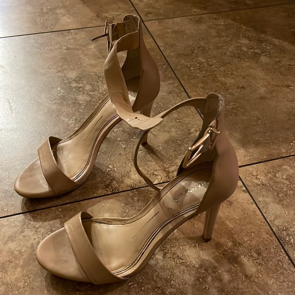 Nude Two Strap Heels
